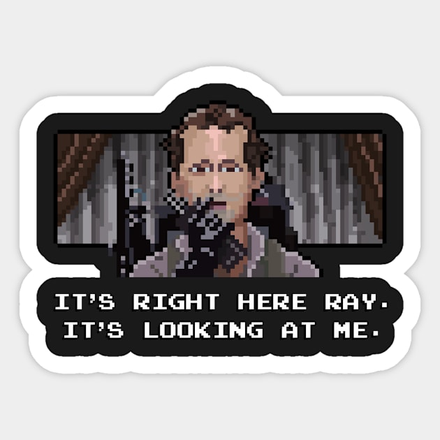 He's an Ugly Little Pixel Isn't He? Sticker by 84Nerd